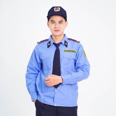 Đồng phục bảo vệ BH01 dáng bo đai thoải mái, gọn gàng