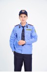 Đồng phục bảo vệ BH01 dáng bo đai thoải mái, gọn gàng