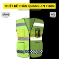 Áo gile lưới phản quang túi hộp bền đẹp TK34