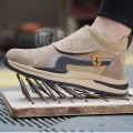 Giày bảo hộ thợ hàn Z103 da bò chống tia lửa hàn, chống dập ngón cao cấp, Size 42