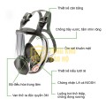Mặt nạ phòng độc toàn mặt 3M 6800 2 phin lọc N111, Mặt nạ không Phin