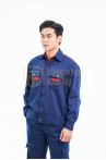 Quần áo bảo hộ lao động kỹ sư TK05, đồng phục kỹ thuật thoáng mát, Size M - Vải kaki liên doanh