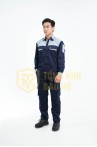 [BÁN CHẠY] Quần áo bảo hộ lao động TK06 bền màu cho kỹ sư, kỹ thuật, công nhân , Size M - Vải kaki liên doanh