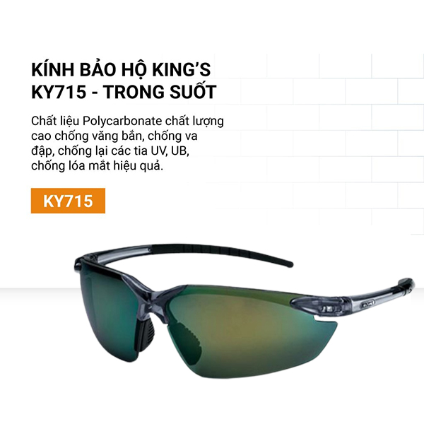 Kính bảo hộ King’s KY715 chống đọng sương tia UV K113