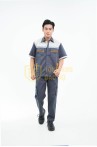 Quần áo bảo hộ lao động TK17 ngắn tay thoáng mát dành cho kỹ sư, kỹ thuật, công nhân, Size M - Vải kaki liên doanh