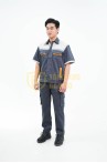 Quần áo bảo hộ lao động TK17 ngắn tay thoáng mát dành cho kỹ sư, kỹ thuật, công nhân, Size M - Vải kaki liên doanh