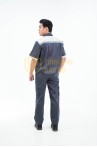 Quần áo bảo hộ lao động TK17 ngắn tay thoáng mát dành cho kỹ sư, kỹ thuật, công nhân, Size M - Vải kaki liên doanh