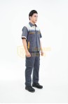 Quần áo bảo hộ lao động TK17 ngắn tay thoáng mát dành cho kỹ sư, kỹ thuật, công nhân, Size M - Vải kaki liên doanh