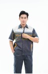 Quần áo bảo hộ lao động TK17 ngắn tay thoáng mát dành cho kỹ sư, kỹ thuật, công nhân, Size M - Vải kaki liên doanh