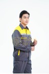 Quần áo bảo hộ lao động TK20 cho kỹ sư, kỹ thuật thời trang hiện đại, Size M - Vải kaki liên doanh