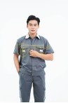 Quần áo bảo hộ lao động ngắn tay TK26 cho kỹ sư, kỹ thuật, công nhân chất liệu bền đẹp, Size M - Vải kaki liên doanh