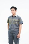 Quần áo bảo hộ lao động ngắn tay TK26 cho kỹ sư, kỹ thuật, công nhân chất liệu bền đẹp, Size M - Vải kaki liên doanh
