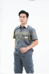 Quần áo bảo hộ lao động ngắn tay TK26 cho kỹ sư, kỹ thuật, công nhân chất liệu bền đẹp, Size M - Vải kaki liên doanh