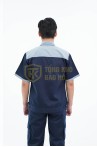 Quần áo bảo hộ lao động TK25 ngắn tay thời trang, thoáng mát cao cấp, Size M - Vải kaki liên doanh