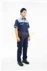 Quần áo bảo hộ lao động TK25 ngắn tay thời trang, thoáng mát cao cấp, Size M - Vải kaki liên doanh