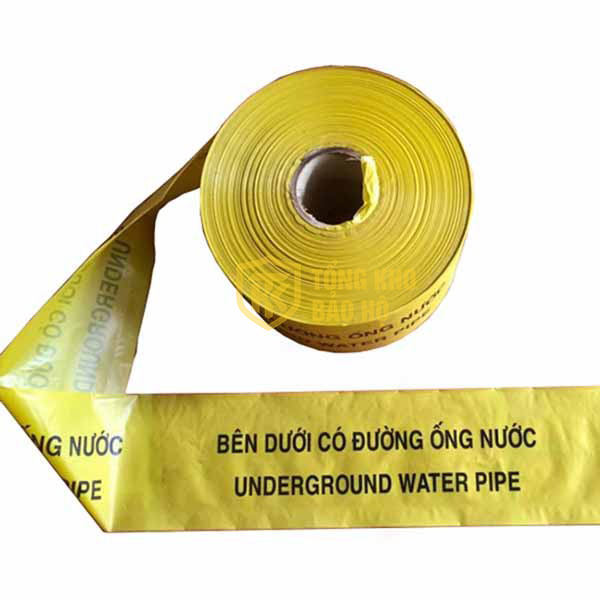 Băng cảnh báo đường ống nước ngầm trong công trình A127