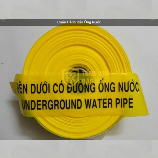 Băng cảnh báo đường ống nước ngầm trong công trình A127