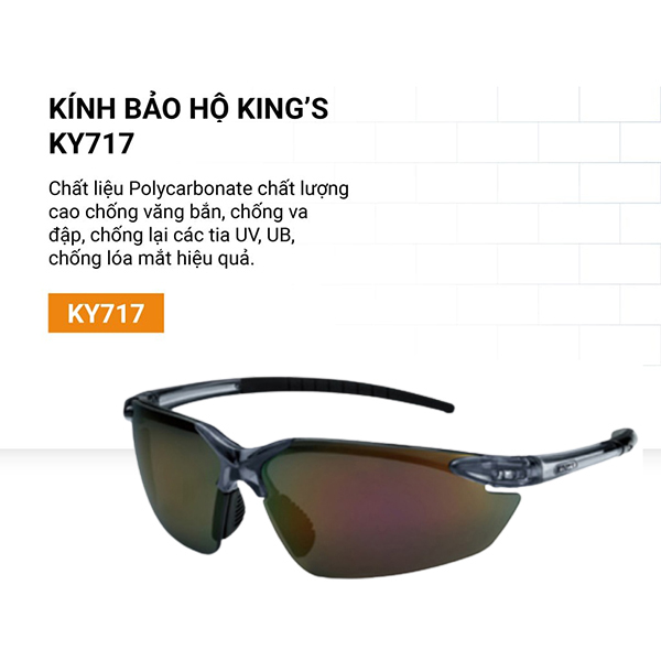 Kính bảo hộ King’s KY717 Chống tia UV K114