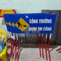 Biển cảnh báo nguy hiểm công trình đang thi công A104