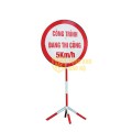 Biển cảnh báo nguy hiểm hình tròn sắc nét dùng trong công trình A101