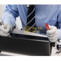 Găng tay sợi Carbon PU phủ bàn chống tĩnh điện BA2305DF, BA2305SP T123, Phủ ngón BA2305DF - sizeM