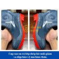 Ủng bảo hộ Hoa San mũi thép siêu bền - màu xanh dương, xám U114