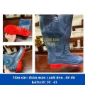 Ủng bảo hộ Hoa San mũi thép siêu bền - màu xanh dương, xám U114