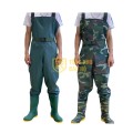 Ủng Liền Quần Hoa San Siêu Bền - Màu xanh, rằn ri U110
