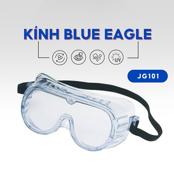 Kính chống bụi, chống hóa chất BLUE EAGLE JG101, SG204 K115