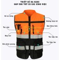 Áo bảo hộ gile phản quang thoáng khí, độ bền cao, thiết kế đẹp TK36
