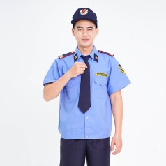 Đồng phục bảo vệ ngắn tay bo đai chất liệu cao cấp, thoải mái BH02