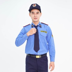 Đồng phục bảo vệ BH03 dài tay, dáng suông thoải mái, bền đẹp