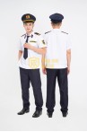 Đồng phục bảo vệ BH06 ngắn tay màu trắng thiết kế bo đai lịch sự
