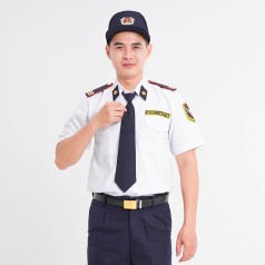 Đồng phục bảo vệ ngắn tay BH08 dáng suông, sơ vin, vải cao cấp