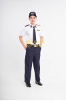 Đồng phục bảo vệ ngắn tay BH08 dáng suông, sơ vin, vải cao cấp