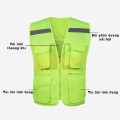 Áo gile phản quang 6 túi thiết kế khóa tiện lợi TK38