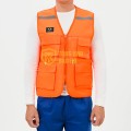 Áo gile phản quang 6 túi thiết kế khóa tiện lợi TK38