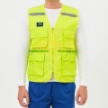 Áo gile phản quang 6 túi thiết kế khóa tiện lợi TK38