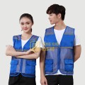 Áo gile phản quang kaki cao cấp phối lưới thoáng mát, bền đẹp TK63, Size XL - Màu xanh neon