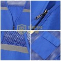 Áo gile phản quang kaki cao cấp phối lưới thoáng mát, bền đẹp TK63, Size XL - Màu xanh neon