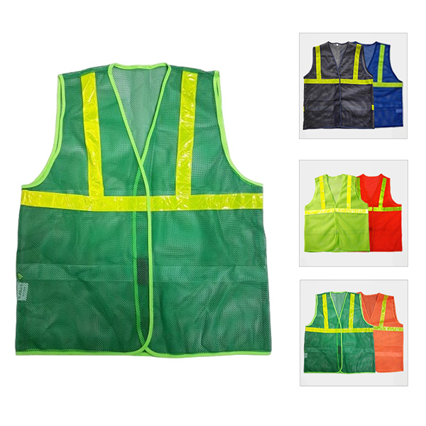 Áo gile phản quang cho công nhân vải lưới thoáng mát TK30