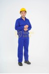 Đồng phục công nhân TK42 cao cấp, quần áo công nhân màu xanh dương, Size M