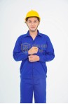 Đồng phục công nhân TK42 cao cấp, quần áo công nhân màu xanh dương, Size M