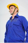 Đồng phục công nhân TK42 cao cấp, quần áo công nhân màu xanh dương, Size M