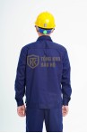 Mẫu hot nhất 2023 - Quần áo công nhân TK43 màu xanh tím than, Size M