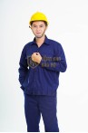 Mẫu hot nhất 2023 - Quần áo công nhân TK43 màu xanh tím than, Size M
