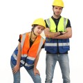 Áo gile phản quang cao cấp, thoáng khí, chống nhăn TK64, Màu xanh nõn chuối phối đen