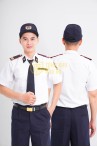 Áo bảo vệ ngắn tay BH08A thoáng mát, dáng suông sơ vin , Size L - Vải kate Sill