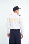 Áo bảo vệ dài tay BH07A bền màu, dáng suông sơ vin , Size L - Vải kate Sill