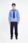 Đồng phục bảo vệ BH01 dáng bo đai dài tay thoải mái, gọn gàng, Size M - Áo vải si + quần 2/1